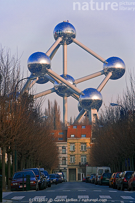 Stock Photo Of Atomium Sculpture In Atomium Park Brussels Belgium