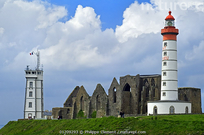 Stock photo of The Pointe Saint-Mathieu with its ruined abbey ...