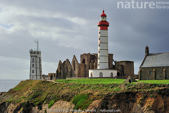 Stock photo of The Pointe Saint Mathieu with its signal station ...