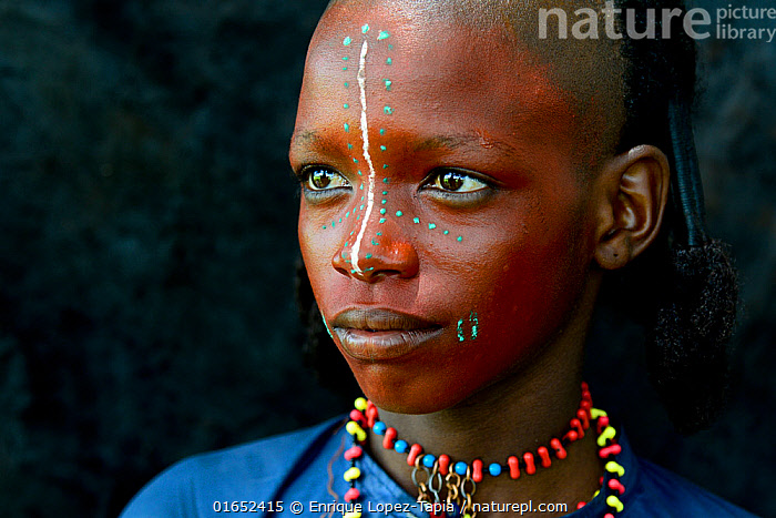 female african tribal face paint