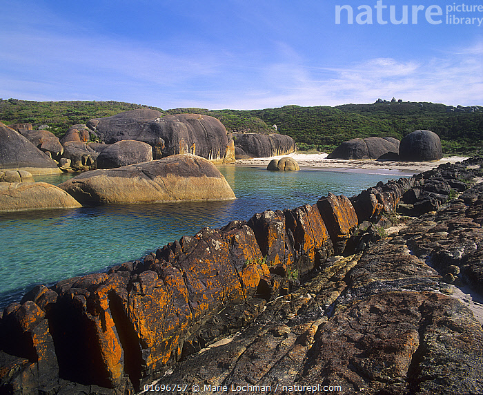 Stock photo of Huge granite boulders of the Elephant Rocks formation ...