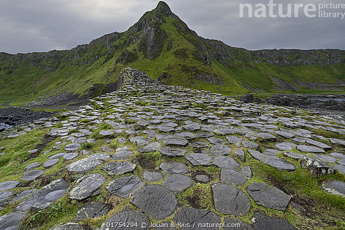 Hexagonal Rocks Italy Stock photo of Basalt hexagonal rocks at the Giant's Causeway, UNESCO ...