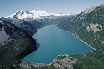 Hickerson Lake, a glacial lake in Lake Clark National Park and Preserve, Alaska