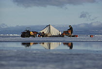 Temporary hunting camp on ice floe, Admiralty Inlet Arctic Bay, Canada