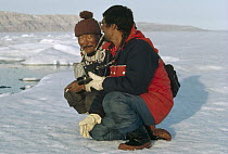 Andrew Taqtu, hunter and guide to Flip Nicklin, Arctic Bay, Canada
