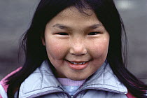 Inuit girl, Ellesmere Island, Nunavut, Canada