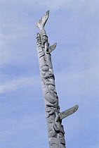 Haida totem pole, Queen Charlotte Islands, British Columbia, Canada