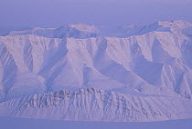 Snow covered mountains, Ellesmere Island, Nunavut, Canada