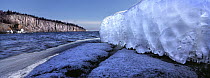Shovel Point with ice, Lake Superior, Minnesota