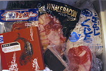 Various processed whale meat products, Japan