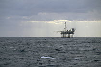 Offshore oil rig, southeast Alaska