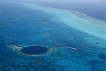 The blue hole, Belize Barrier Reef, ancient cave system, Belize