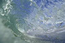 Inside view of a breaking wave, Pacific Ocean, Carmel, California