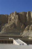 The Temple of Queen Hatshepsut, carved into sandstone cliffs, Luxor, Egypt