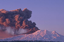 Mt Ruapehu eruption 1996, highest volcano on North Island, Ohakune, Tongariro National Park, New Zealand