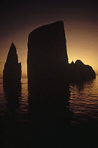 Kicker Rock, old eroded tuff cone, San Cristobal Island, Galapagos Islands, Ecuador