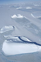 Fast ice with ancient trapped iceberg, Prince Olav Coast, east Antarctica