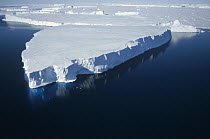 Tabular iceberg along fast ice edge, Prince Olav Coast, east Antarctica