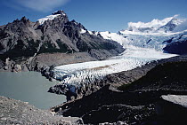 Glacier spilling down from Cerro Torre, Los Glaciares National Park, Argentina