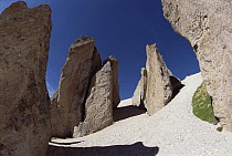 Volcanic tuff formations on high Andean plateau, Mismi Mountain, Colca Canyon, Peru