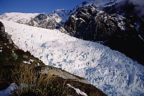 Upper Fox Glacier in winter, Westland National Park, South Island, New Zealand