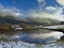 Phi Kappa Mountain reflected in Summit Creek, Idaho