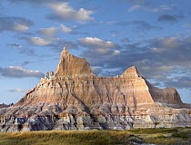 Sandstone striations and erosional features, Badlands National Park, South Dakota