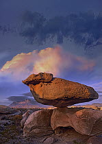 Balancing rock formation, Guadalupe Mountains National Park, Texas