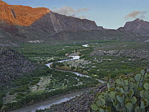 Rio Grande from Big Hill Overlook, Big Bend Ranch State Park, Chihuahuan Desert, Texas