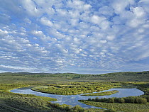 Cloudy skies over the Green River Bridger-Teton National Forest, Wyoming