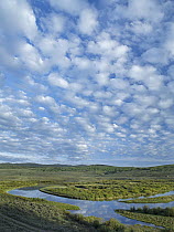 Cloudy skies over the Green River, Bridger-Teton National Forest, Wyoming