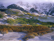 Elk Mountains with dusting of snow, Colorado