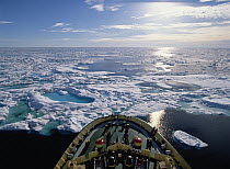 Icebreaker in arctic, Canada