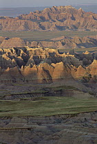 Eroded landform, Badlands National Park, South Dakota