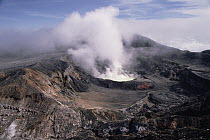 Sulphur pool and crater, Poas Volcano National Park, Costa Rica