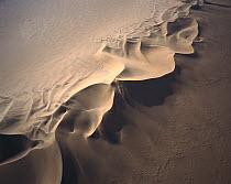 Aerial view of star dune formations, Namib-Naukluft National Park, Namibia