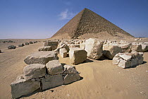 Sandstone blocks of White Pyramid of King Snefru at Dakshur, Egypt