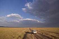 Ecotourists in the Serengeti ecosystem, Kenya and Tanzania border
