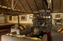 Lounge for tourists at a hacienda in the Andes Mountains, Ecuador