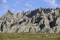Eroded sandstone formation, Badlands National Park, South Dakota