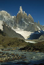 Cerro Torre seen from Agostini camp, Los Glaciares National Park, Patagonian Andes, Argentina