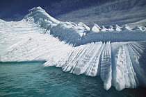 Overturned iceberg with eroded edges, Enterprise Island, Gerlache Strait, Antarctica