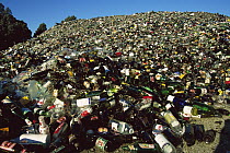 Broken glass to be recycled, Christchurch, New Zealand