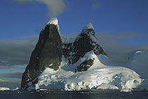 Cape Renard which is actually an island showing mountain formation Una's Tits, Lemaire Channel, Antarctica