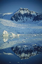 Glacier cascading into the Lemaire Channel, Antarctic Peninsula, Antarctica