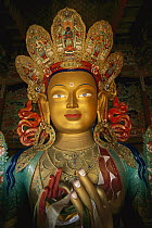 Maitreya statue, Buddha, Tikse Monastery, Ladakh, India, Himalayas
