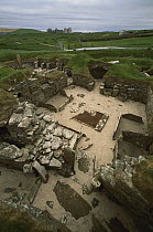 Five thousand year old Skara brae village near Stromness Island, Orkney, Scotland