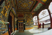 Rumtek Monastery, monk's center for Black Hat Buddhists, near Gangtok, Sikkim Himalaya