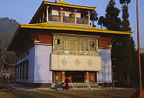 Rumtek Monastery, monk's center for Black Hat Buddhists, near Gangtok, Sikkim Himalaya