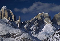 Fitz Roy seen from Marconi Pass, Los Glaciares National Park, Patagonia, Argentina and Chile border